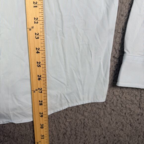 Rhone Shirt Mens L Blue Classic Fit Commuter Button Performance Italian Fabric - Picture 10 of 12